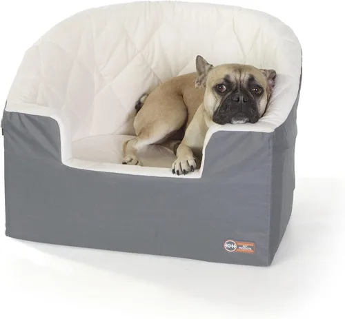 Miniatura 11 de K&H Pet Products Asiento elevador de cubo para perro, cinturón de seguridad seguro, 2 correas de seguridad, fundas lavables, asientos elevadores