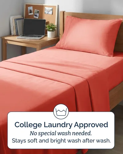 Miniatura 6 de Juego de sábanas de 3 piezas tamaño Twin XL - Sábanas cómodas, transpirables y refrescantes - Ropa de cama de lujo hotelero para mujeres, hombres