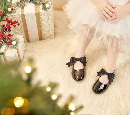 Miniatura 3 de Felix & Flora Zapatos de vestir para niña de las flores, zapatos planos de ballet para niñas, para fiestas, escuela, boda