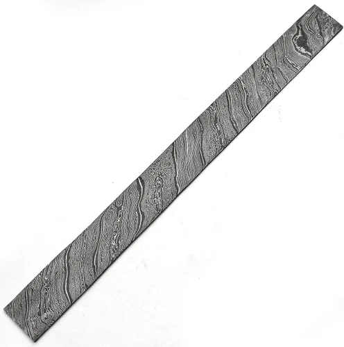 Miniatura 10 de PAL 2000 KNIVES DAM-8686 Barra de acero de Damasco hecha a mano Hoja en blanco de palanquilla de acero personalizada 12" x 2" x 0.197 in