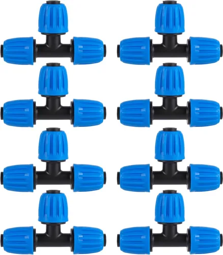 Miniatura 13 de 10 piezas de accesorios de acoplamiento de tubería de riego de 1/2 pulgada (1/2 pulgada de diámetro interior x 0.63 pulgadas de diámetro) tubos