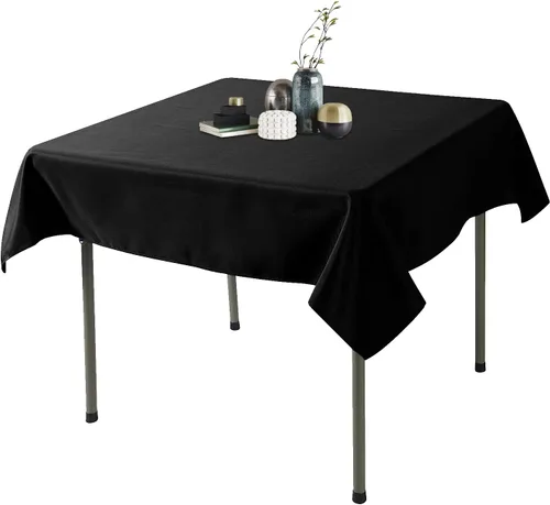 Miniatura 60 de Ascoza Paquete de 2 manteles rectangulares blancos de 60 x 84 pulgadas, tela de poliéster de 4 pies, para bodas, banquetes, restaurantes y fiestas