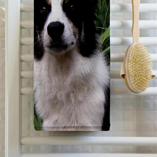 Miniatura 2 de 3dRose Border Collie 2 22x30 Bath Hand Pool Towel