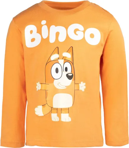 Miniatura 4 de Bluey Paquete de 3 camisetas gráficas de manga larga para niños