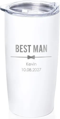 Miniatura 11 de Lifetime Creations Vaso de boda personalizado grabado de 20 onzas – Padrinos de boda personalizados, padrinos de boda, padrino, despedida