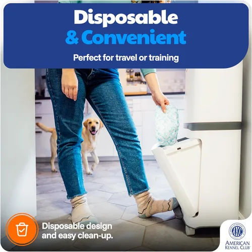 Miniatura 6 de American Kennel Club Fajas desechables para perros machos, pañales con indicador de humedad, tamaño pequeño, 50