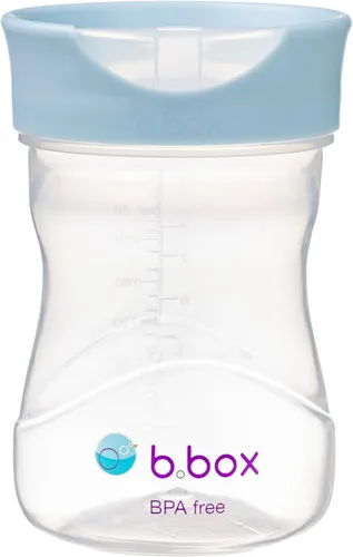 Miniatura 9 de b.box Taza de entrenamiento para niños pequeños: apertura de flujo libre, gran transición de sorbo a taza para niños grandes. Sin BPA, apto para Uva