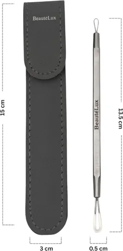 Miniatura 4 de Herramienta de eliminación de puntos negros 2 en 1, extractor de acné de acero inoxidable, removedor de puntos negros y puntos blancos