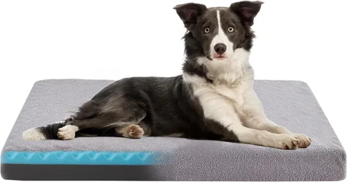 Miniatura 18 de WATANIYA PET Cama grande de espuma viscoelástica para perros, cama ortopédica para perros con espuma de gel refrescante, forro impermeable y funda