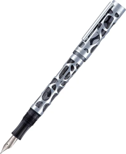 Miniatura 4 de Asvine M169 Pluma estilográfica de punta media, cuentagotas y convertidor de llenado, acrílico negro transparente