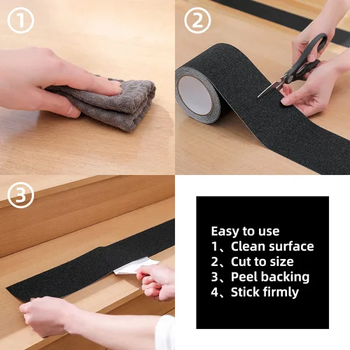 Miniatura 4 de Reniteco Cinta antideslizante – 2 pulgadas x 16.5 pies, cinta de agarre verde resistente – Alta adherencia e impermeable, sin eliminación de 11-verde