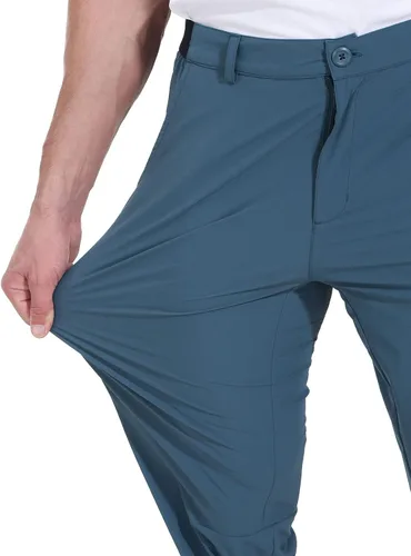 Miniatura 5 de Rdruko Pantalones de golf elásticos para hombre, de secado rápido, ligeros, casuales, con bolsillos