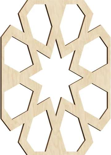 Miniatura 9 de Jackson Decorative Fretwork Wood Wall Panels, Large, 23 3/8" W x 23 3/8" H x 1/4" T, Cherry