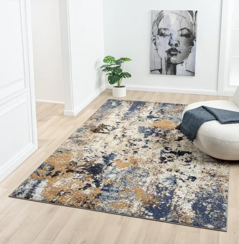 Miniatura 24 de Keen Home Design Alfombras de Pasillo - 2x8 que no desprenden pelusa, alfombra abstracta para cocina, sala de estar, dormitorio, comedor, entrada