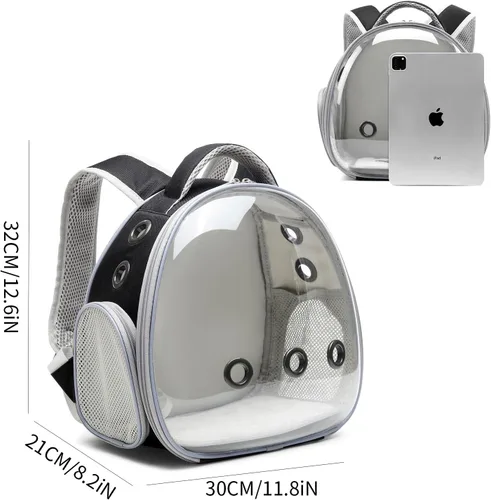 Miniatura 3 de Mochila Portátil de Viaje para Mascotas Transportín Bolsa para Hámster Conejillo de Indias Pájaro Perro Pequeño Gato Tortuga Transportín Jaula