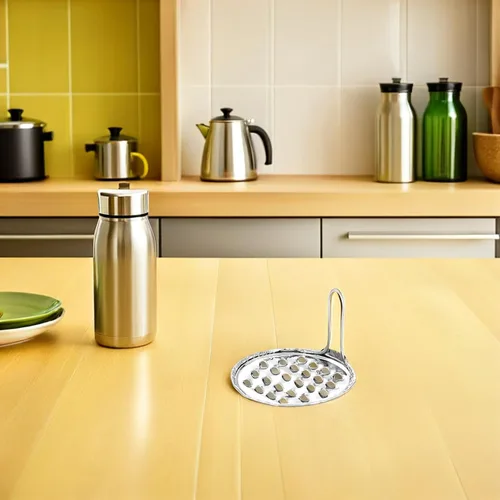 Miniatura 6 de Yardwe Raspador de gelatina de acero inoxidable, juego de 5 piezas, herramienta de cocina multiusos para fideos fríos, queso de frutas, queso