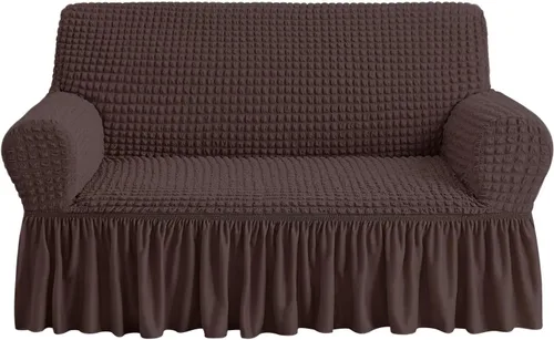 Miniatura 60 de NICEEC Funda de sofá biplaza beige de 1 pieza, funda de sofá de fácil ajuste, universal, de alta elasticidad, duradero, protector de muebles