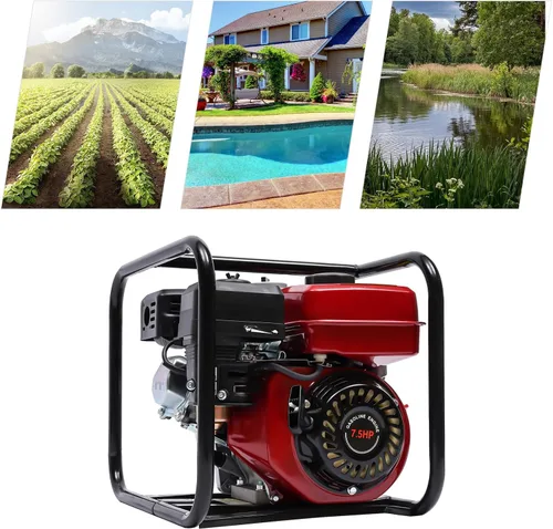 Miniatura 15 de Bomba de transferencia de agua a gas de 2 tiempos, 1.7 HP, motor de gasolina de 40.2 cc, bomba de agua portátil de 1 pulgada, bombas de agua