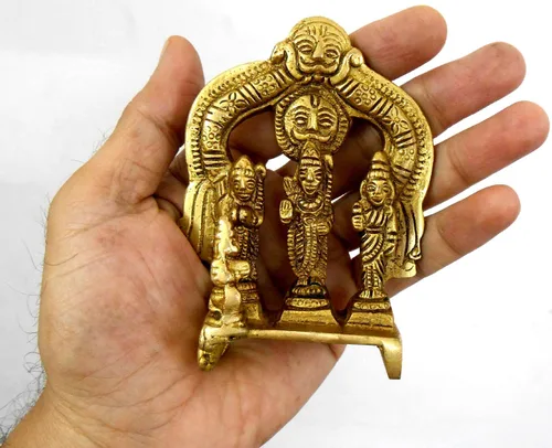 Miniatura 19 de Craftsofindia Goddess Durga - Estatua pequeña de latón, decoración divina, escultura hindú hecha a mano de 3 pulgadas para el altar del hogar