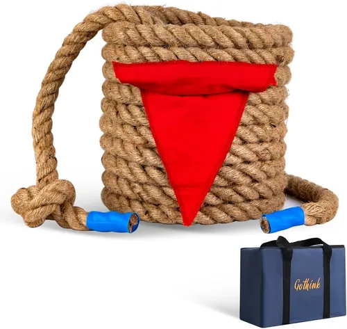 Miniatura 9 de GOTHINK Cuerda de tira y afloja para niños y adultos, juegos de fiesta de cumpleaños para reuniones familiares, para campamento, picnic, patio