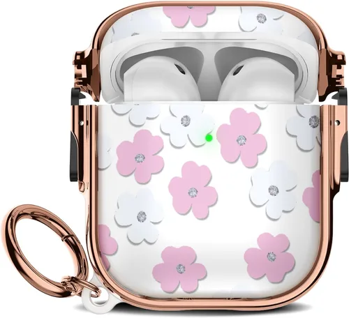 Miniatura 106 de Maxjoy para Funda Linda de AirPods 2 (2019) con Bloqueo de Seguridad, Compatible con Funda de AirPod de 2ª Generación de Mármol para Mujeres