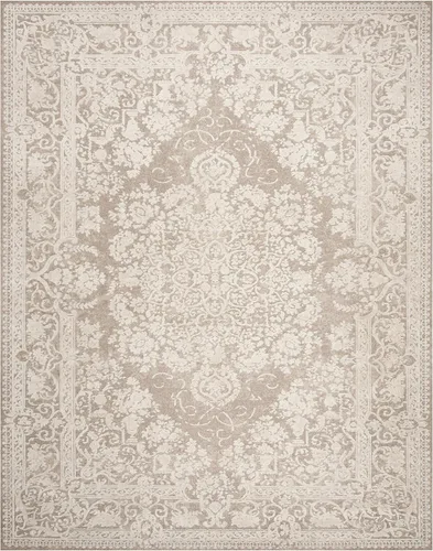 Miniatura 3 de SAFAVIEH Alfombra de área de 9x12 pies - Colección Reflection - Grande - Beige y crema, no desprende pelusa y es fácil de limpiar, ideal para sala