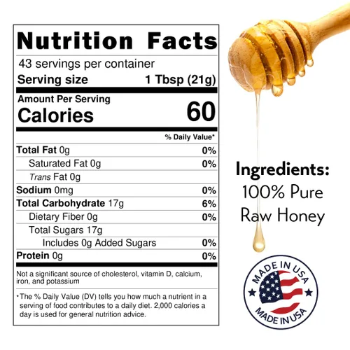 Miniatura 2 de Miel de azahar – 100% pura, cruda y sin filtrar – 32 onzas – Sweetwater Creek Honey Farm – Propiedad y operación de apicultores, 100% miel