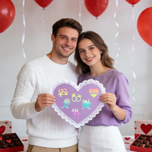 Miniatura 8 de 72 plantillas para el día de San Valentín de 3 x 3 pulgadas para pintar, diseño de corazón rojo, beso, rosa roja, flecha de Cupido, plantillas