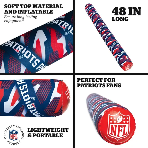 Miniatura 3 de BigMouth NFL 48” Inflatable Pool Noodle Officially Licensed NFL Fan Gear Soft Top Large Jumbo Float for Adults and Teens