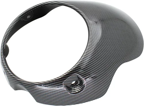 Fibra de carbono aspecto negro brillante negro motocicleta lámpara cubierta para triumph t100 t120 t900