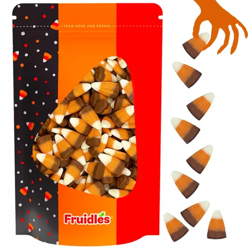 Miniatura 10 de Fruidles Golosinas de maíz de caramelo de Halloween, aperitivos divertidos y festivos (1 libra, zapateros de moras)