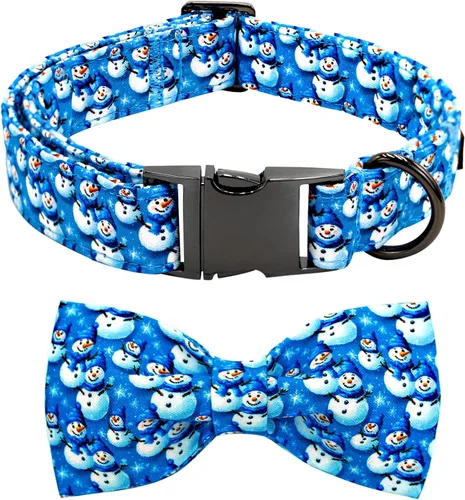 Miniatura 14 de Collar para perros - Rugby con flores Collar para mascotas con lazos para perros Corbatin para mascotas Collar para perros ajustable Collar