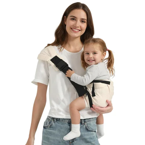 Transportador de transporte para niños pequeños de 8 a 40 libras, ajustable, talla única, asiento de cadera, portabebés recién nacido, diseño Malla