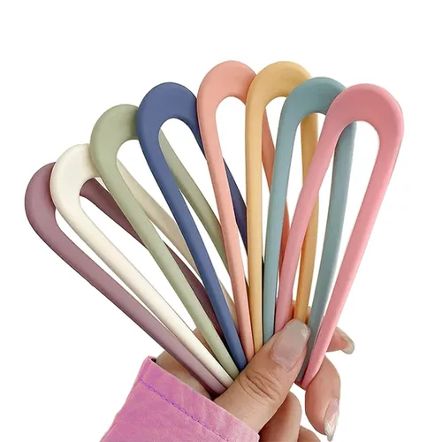 Paquete de 8 horquillas en forma de U de estilo francés para mujeres y niñas, accesorios de peinado