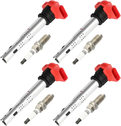 Miniatura 9 de OCPTY Paquetes de bobinas y bujía para UF529,06E905115E Compatible con 2010 para Audi para A3 1.8L/L4,2012-2016 para Volkswagen para Beetle 2.0L/L4