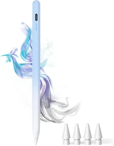 Miniatura 10 de DOGAIN Lápiz óptico para iPad 9ª y 10ª – Lápiz de carga tipo C para iPad Palm Rejection Active Pen compatible con (2018-2024) Apple iPad 6/7/8/9/10