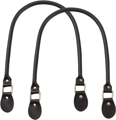 Miniatura 8 de PH PandaHall 2 piezas de 24.2 pulgadas de cuero para bolso de mano, Negro
