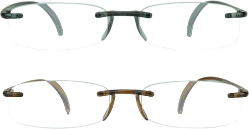 Miniatura 14 de proSPORT Lentes de lectura sin montura para lector de lentes completos, ultra ligeros, flexibles, para hombres y mujeres
