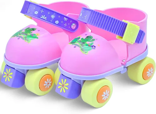 Miniatura 9 de Patines de ruedas para niños niñas y niños de 2 a 6 años, patines ajustables para principiantes de cuatro ruedas para niños pequeños Azul