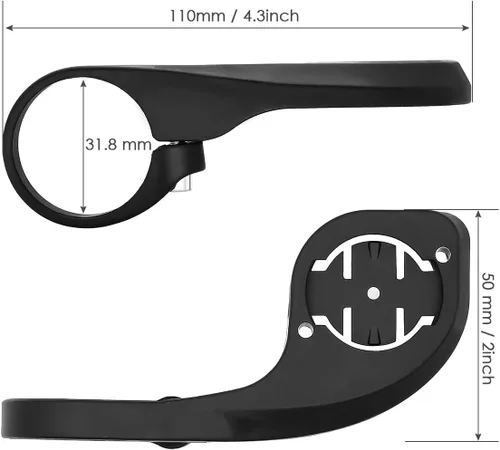 Miniatura 7 de Thinvik Soporte delantero para computadora Garmin Edge 840/830/820/810/540/530/520Plus/520/510/500/200/130/25 GPS compatible con manillar de 1.252