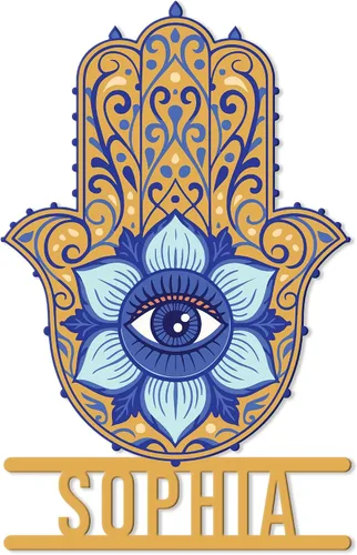 Miniatura 6 de Letrero de metal personalizado contra el mal de ojo, símbolo de protección personalizado, pared, valla, porche, patio, hogar, oficina, decoración