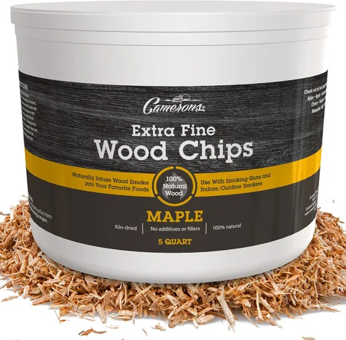 Miniatura 14 de Camerons Virutas de madera para barbacoa de manzana extrafina totalmente natural para ahumadores (5 cuartos de galón, 4.731 litros), virutas