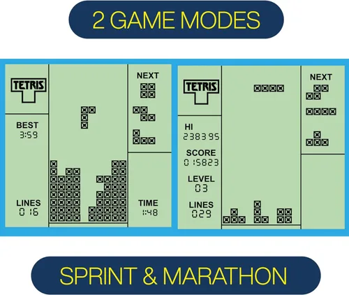 Miniatura 5 de Tetris Mini llavero de mano para juegos de arcade, juego de tetris portátil con 15 niveles, efectos de sonido clásicos, llavero consola