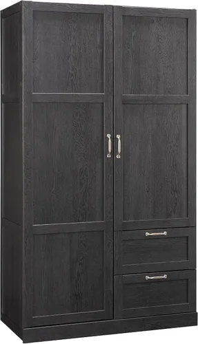 Miniatura 11 de Gabinete de almacenamiento Sauder Select multiusos para dormitorio, clóset, despensa, con cajones de almacenamiento y barra colgante, en acabado