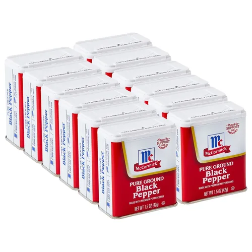 Miniatura 13 de McCormick Pimienta negra molida pura, 3 onzas (paquete de 12)