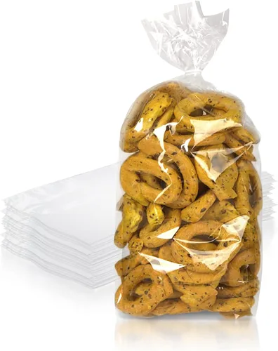 Miniatura 18 de Bolsas de plástico transparente para embalaje, bolsas de polietileno con fuelle de 5 x 4 x 18 pulgadas, bolsa transparente de LDPE de 1 mil