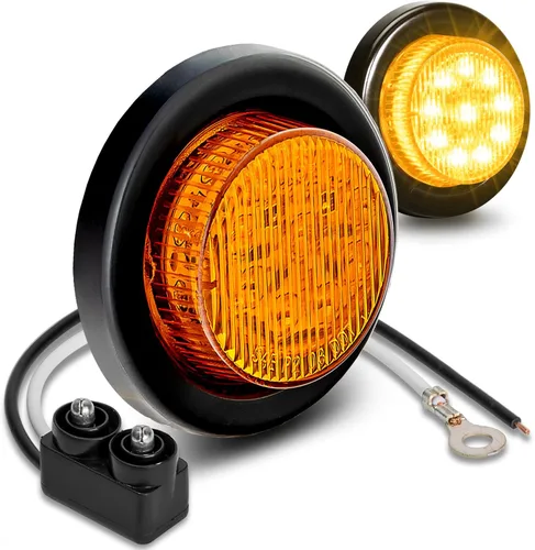 Miniatura 18 de TRUE MODS 2" - 10 luces LED redondas rojas de 2 pulgadas y 12 V [reflector 2 en 1] [policarbonato] [certificado D.O.T.] [ojales y enchufes] Rojo