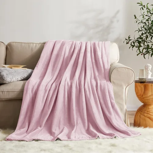 Miniatura 45 de KMUSET Manta de Tiro Súper Suave Premium de Franela de Forro Polar Sedosa Tamaño de Tiro Beige Microfibra Manta Ligera para Uso en Todas