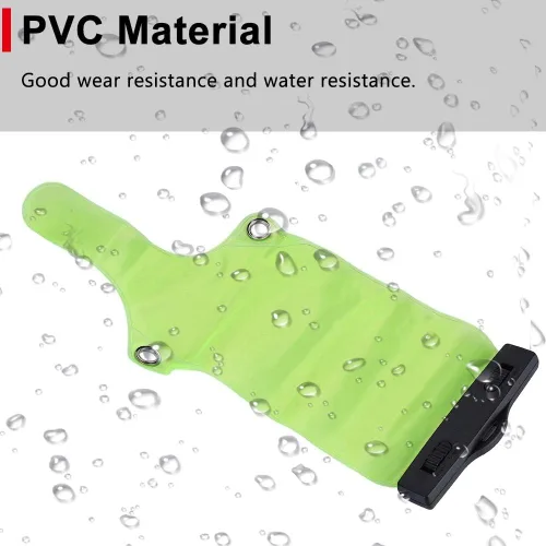 Miniatura 3 de FOSA 2 unids radio bidireccional impermeable caso bolsa portátil equipo electrónico bolsa con cordón para walkie talkie 5R/UV82/BF-888S, verde