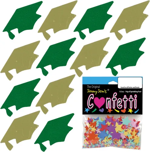 Miniatura 87 de Confetti Grad Cap Negro, Azul Marino Combo - 2 bolsas de media onza (1 oz)